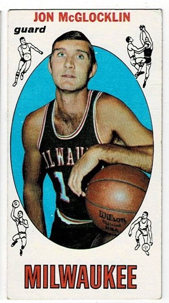 1969 Topps Basketball #14 Jon McGlocklin - Milwaukee Bucks RC
